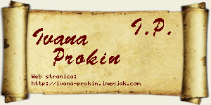 Ivana Prokin vizit kartica